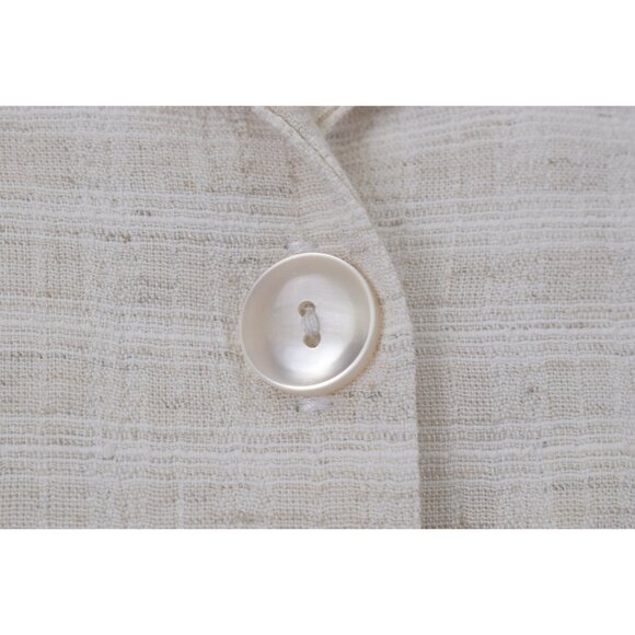 Plus Size Vintage 80s Plaid Rayon/Acetate/Flax Button Down Blouse Size 18/20 - Picture 7 of 10